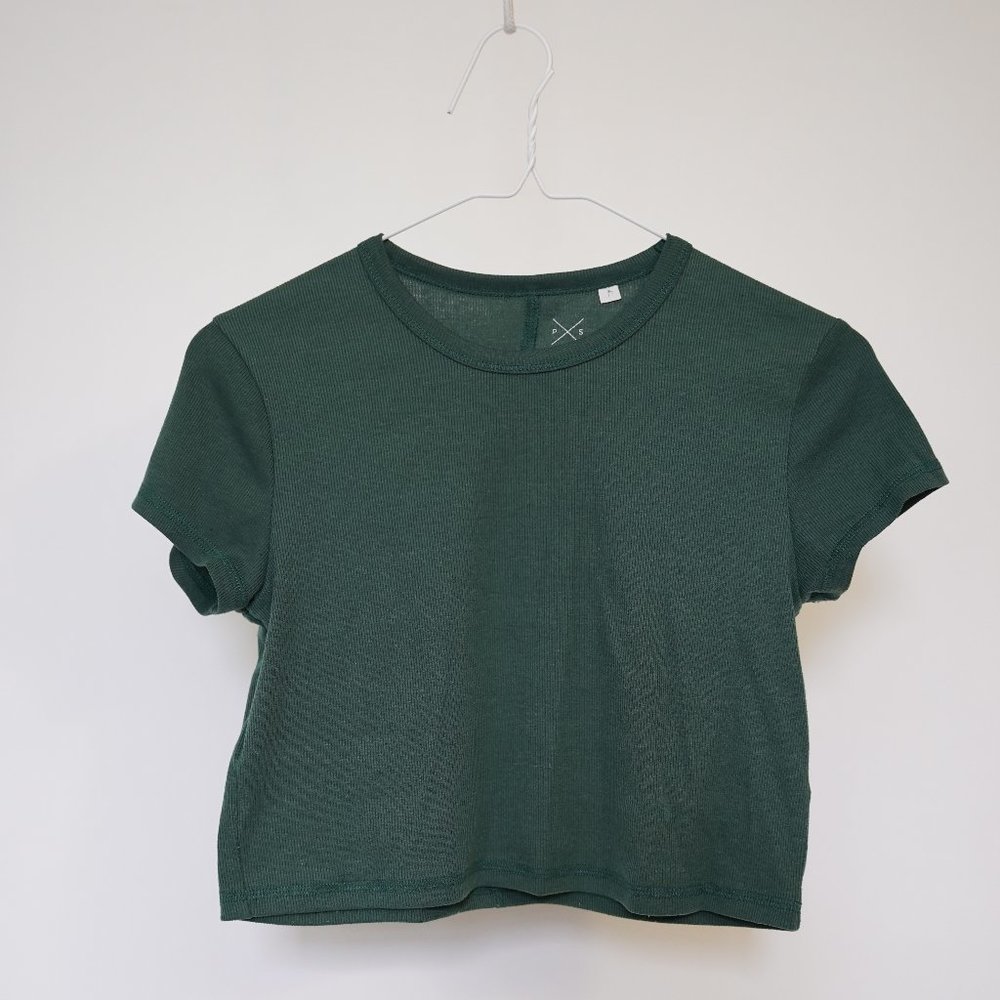 Green Crop Top
